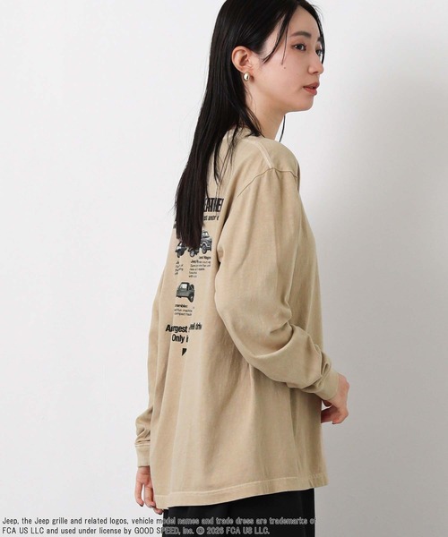 GOOD ROCK SPEED(グッドロックスピード)の「JeepバックトラックTシャツ(Tシャツ/カットソー・レディース・ライトベージュ・FREE)」の10枚目の写真
