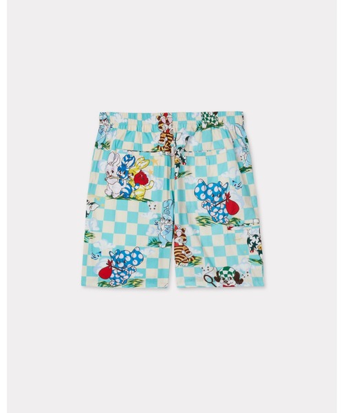 KENZO(ケンゾー)の「'KENZO Cartoon' エラスティック ショートパンツ イン コットン シアサッカー(その他パンツ・メンズ・ブルー系その他・MEDIUM/LARGE)」の7枚目の写真