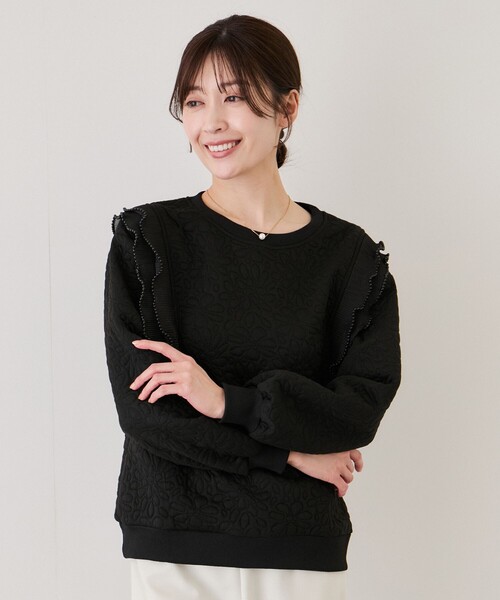 Jayro(ジャイロ)の「型押しエンボス加工プルオーバー(その他トップス・レディース・ブラック/ホワイト系その他・FREE)」の2枚目の写真