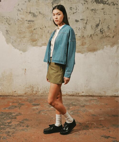 Alpha Industries（アルファインダストリーズ）の「Alpha Industries/アルファ インダストリーズ/DENIM RELAXED FLIGHT JACKET/デニム リラックスド フライト ジャケット（ミリタリージャケット・レディース・その他4・M/S）」の5枚目の写真