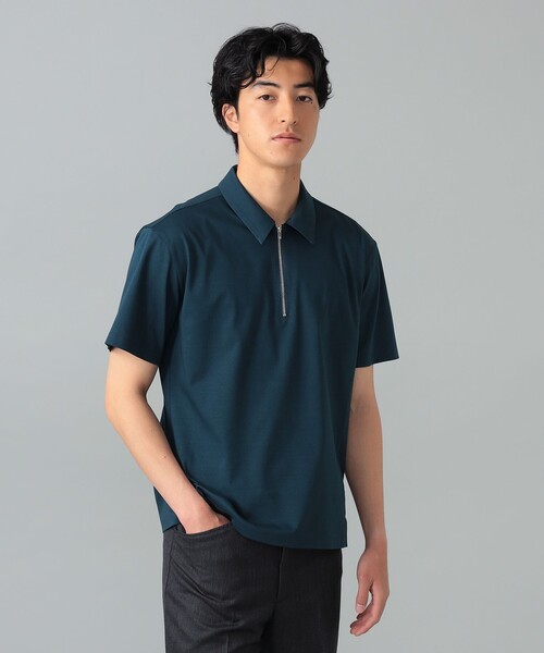 QUATTROCCHI(クアトロッキ)の「QUATTROCCHI / ハーフジップ ポロシャツ(ポロシャツ・メンズ・ブラウン系その他2/ブラック/ブルー系その他3・44/46/48)」の15枚目の写真