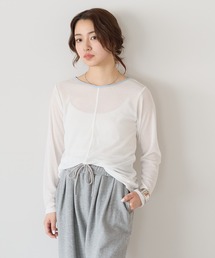 HEART MARKET（ハートマーケット）の「シアーテレコバイカラーロンT（Tシャツ/カットソー）」