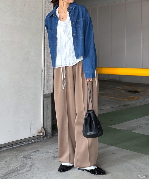 ISOOK(アイスー)の「【ISOOK / アイスー】フロントフリルブラウス / ワッシャー シアーシャツ シアートップス シースルー 長袖 春服 春トップス ホワイト ZOZOTOWN限定(シャツ/ブラウス・レディース・ホワイト・FREE)」の18枚目の写真