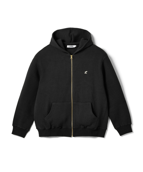 セール】Waffle Zip Hoodie - Black（パーカー）｜LORES（ロアス）の