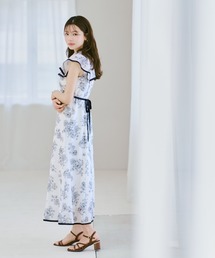 2026春夏新作 フラワージュイフリルスリーブワンピース