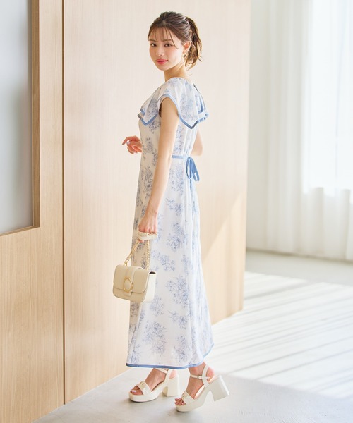 MISCH MASCH(ミッシュマッシュ)の「2026春夏新作 フラワージュイフリルスリーブワンピース(ワンピース・レディース・グレー/ブルー/ブラウン・M/S)」の10枚目の写真