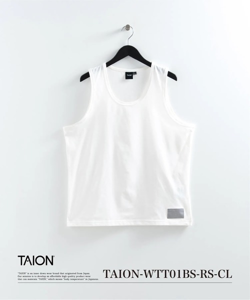 TAION(タイオン)の「【TAION(タイオン)】〈ウィメンズ〉ファンクションT UV 接触冷感 抗菌 速乾 ストレッチ 微細通気孔クール タンクトップ(タンクトップ・レディース・ホワイト/ブラック/チャコール・S/M/L)」の1枚目の写真