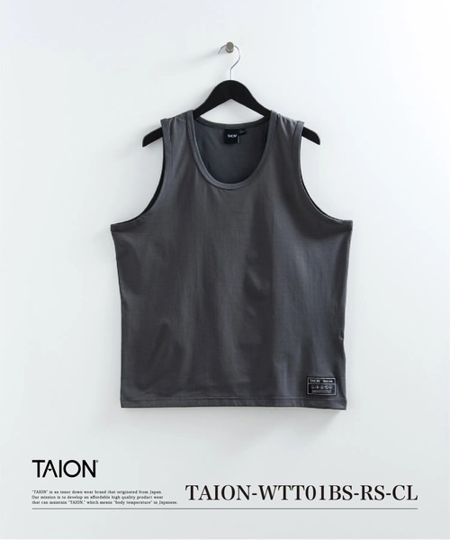 TAION(タイオン)の「【TAION(タイオン)】〈ウィメンズ〉ファンクションT UV 接触冷感 抗菌 速乾 ストレッチ 微細通気孔クール タンクトップ(タンクトップ・レディース・ホワイト/ブラック/チャコール・S/M/L)」の3枚目の写真