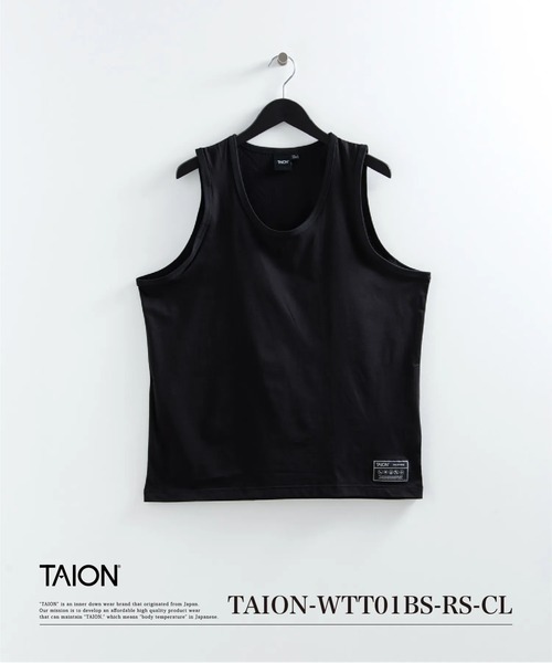 TAION(タイオン)の「【TAION(タイオン)】〈ウィメンズ〉ファンクションT UV 接触冷感 抗菌 速乾 ストレッチ 微細通気孔クール タンクトップ(タンクトップ・レディース・ホワイト/ブラック/チャコール・S/M/L)」の2枚目の写真