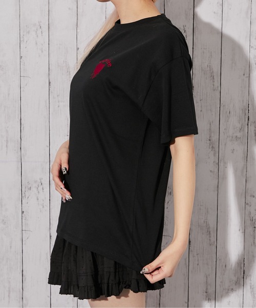 GORGE(ゴージ)の「《ワンポイントハート刺繍》Tシャツ/カジュアル×Y2K/春夏/全4色(Tシャツ/カットソー・レディース・オフホワイト/ピンク/ブラック/オートミール・F)」の15枚目の写真