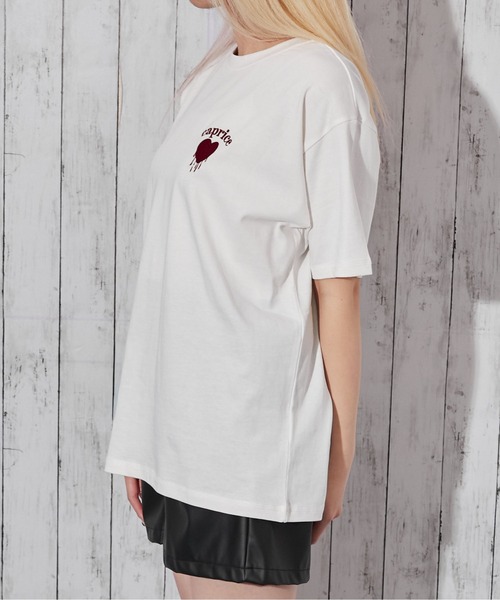 GORGE(ゴージ)の「《ワンポイントハート刺繍》Tシャツ/カジュアル×Y2K/春夏/全4色(Tシャツ/カットソー・レディース・オフホワイト/ピンク/ブラック/オートミール・F)」の19枚目の写真