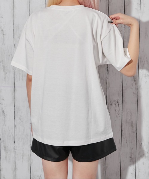 GORGE(ゴージ)の「《ワンポイントハート刺繍》Tシャツ/カジュアル×Y2K/春夏/全4色(Tシャツ/カットソー・レディース・オフホワイト/ピンク/ブラック/オートミール・F)」の20枚目の写真