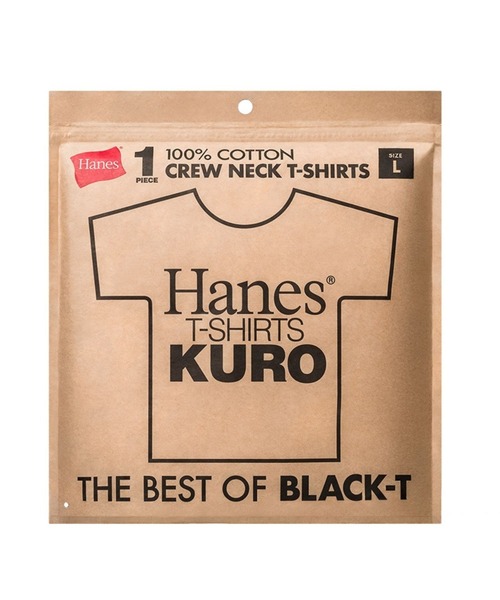 HANES(ヘインズ)の「Hanes KURO クルーネックTシャツ /HM1-D202(Tシャツ/カットソー・メンズ・ブラック・XL/L/M/S)」の1枚目の写真