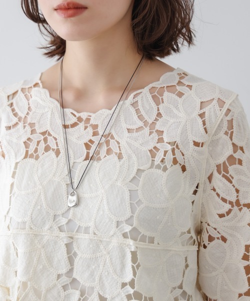 Bou Jeloud(ブージュルード)の「ケミカルレースブラウス(シャツ/ブラウス・レディース・ブラック/オフホワイト・FREE)」の12枚目の写真