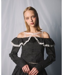 lilLilly | ローズオフショルブラウス(シャツ/ブラウス)