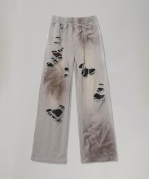DAMAGED OVERLAY SWEATPANTS LR253TPAWP01