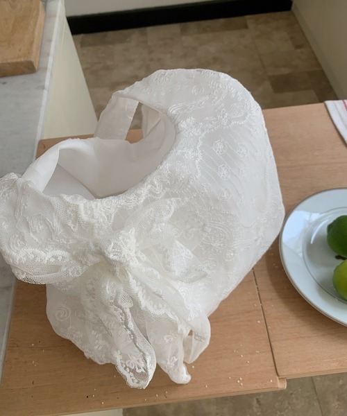 mebole(メボレ)の「Pure Lace Tote Bag(トートバッグ・レディース・ホワイト・FREE)」の9枚目の写真