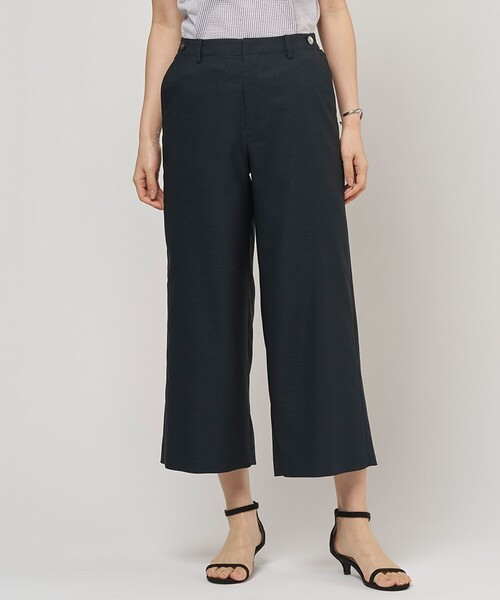 J.PRESS(ジェイプレス)の「FLAXASAオックス ワイド ストレート パンツ(その他パンツ・レディース・グレー系/黄土色系/ネイビー系・7/11/9)」の3枚目の写真