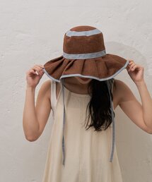 CIAOPANIC TYPY（チャオパニックティピー）の「:【UV対応】柔らか配色たためるジュートフリルハット（ハット）」