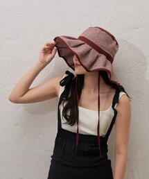 CIAOPANIC TYPY（チャオパニックティピー）の「:【UV対応】柔らか配色たためるジュートフリルハット（ハット）」