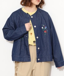 EMAGO お花刺繍Gジャン