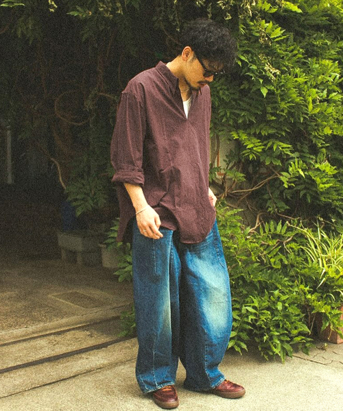 Marvine Pontiak shirt makers(マービンポンティアックシャツメーカーズ)の「Marvine Pontiak / マービンポンティアックシャツメーカーズ Skipper SH(シャツ/ブラウス・メンズ・パープル系その他/ブラウン・FREE)」の5枚目の写真