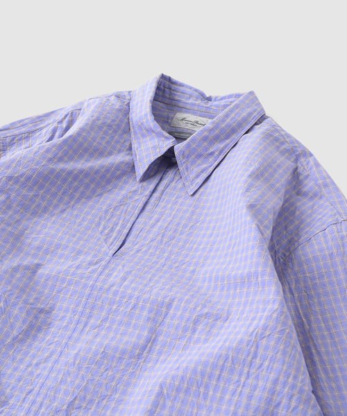 Marvine Pontiak shirt makers(マービンポンティアックシャツメーカーズ)の「Marvine Pontiak / マービンポンティアックシャツメーカーズ Skipper SH(シャツ/ブラウス・メンズ・パープル系その他/ブラウン・FREE)」の8枚目の写真