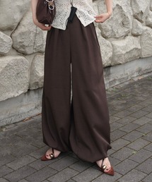 front tuck balloon wide pants /フロントタックバルーンワイドパンツ