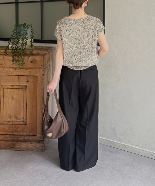 Thevon(ゼボン)の「MIXフレンチニット(ニット/セーター・レディース・ピンク/ベージュ/サックスブルー/ブラック・FREE)」の17枚目の写真