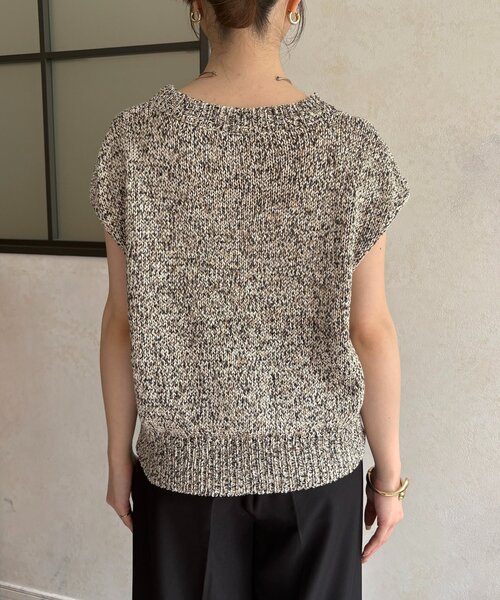 Thevon(ゼボン)の「MIXフレンチニット(ニット/セーター・レディース・ピンク/ベージュ/サックスブルー/ブラック・FREE)」の19枚目の写真