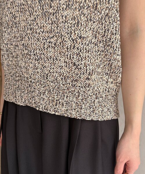 Thevon(ゼボン)の「MIXフレンチニット(ニット/セーター・レディース・ピンク/ベージュ/サックスブルー/ブラック・FREE)」の20枚目の写真