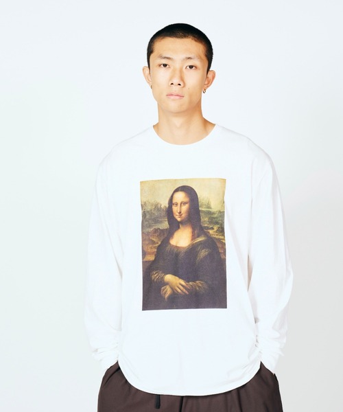 2AM（ツーエイエム）の「JERZEES ジャージーズ / "MONA LISA"LS TEE（Tシャツ/カットソー・メンズ・ブラック/ホワイト・MEDIUM/LARGE/X-LARGE）」の4枚目の写真
