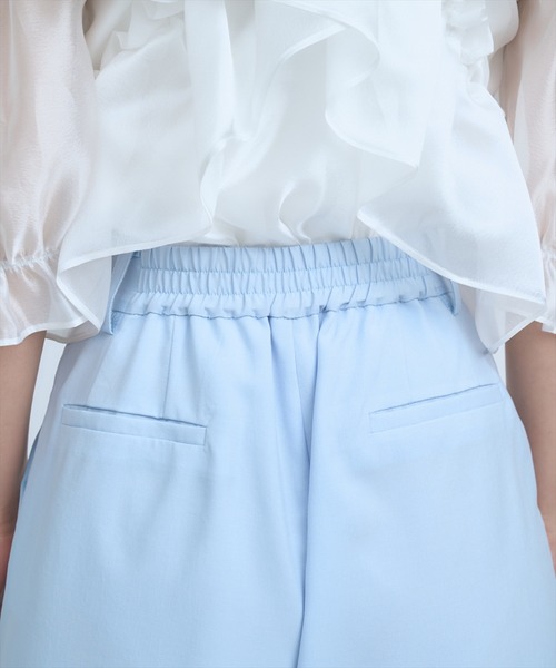 AND COUTURE(アンドクチュール)の「シアーワイドパンツ(その他パンツ・レディース・ベージュ/ネイビー/サックスブルー・SMALL/MEDIUM)」の7枚目の写真
