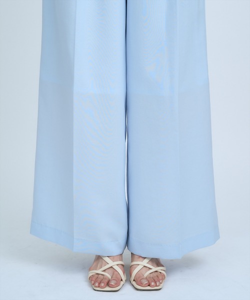 AND COUTURE(アンドクチュール)の「シアーワイドパンツ(その他パンツ・レディース・ベージュ/ネイビー/サックスブルー・SMALL/MEDIUM)」の8枚目の写真