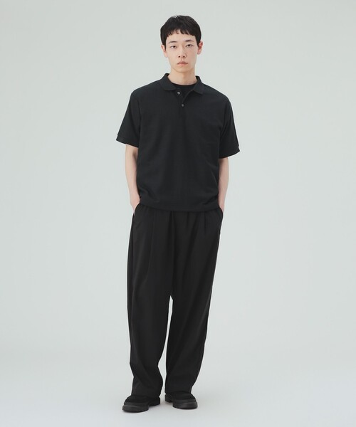 BEAMS HEART(ビームスハート)の「【6/18値下げ】メッシュ 格子柄 ポロシャツ(ポロシャツ・メンズ・ホワイト/ブラック・MEDIUM/LARGE/SMALL)」の13枚目の写真