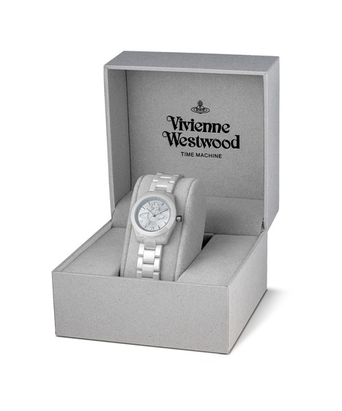 Vivienne Westwood(ヴィヴィアンウエストウッド)の「「Vivienne Westwood/ヴィヴィアン・ウエストウッド」フェンチャーチ セラミカ- レディース ラホワイト セラミック ブレスレット(アナログ腕時計・レディース・ホワイト×ピンク/ホワイト×ブルー・28mm)」の13枚目の写真