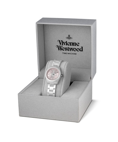 Vivienne Westwood(ヴィヴィアンウエストウッド)の「「Vivienne Westwood/ヴィヴィアン・ウエストウッド」フェンチャーチ セラミカ- レディース ラホワイト セラミック ブレスレット(アナログ腕時計・レディース・ホワイト×ピンク/ホワイト×ブルー・28mm)」の16枚目の写真