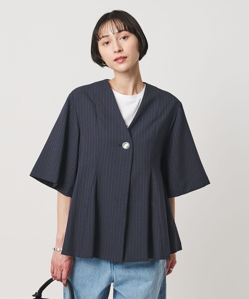 UNITED ARROWS（ユナイテッドアローズ）の「Spiree ストライプ ブラウス ‐ウォッシャブル‐（シャツ/ブラウス・レディース・その他7/その他2・FREE）」の2枚目の写真