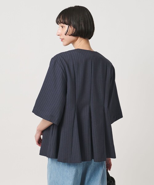 UNITED ARROWS（ユナイテッドアローズ）の「Spiree ストライプ ブラウス ‐ウォッシャブル‐（シャツ/ブラウス・レディース・その他7/その他2・FREE）」の4枚目の写真