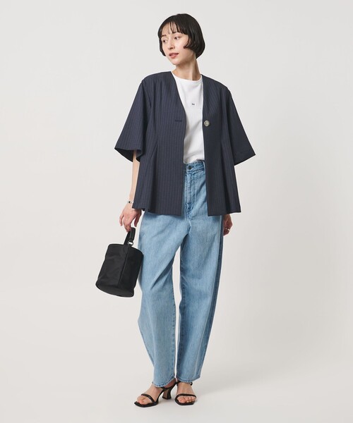UNITED ARROWS（ユナイテッドアローズ）の「Spiree ストライプ ブラウス ‐ウォッシャブル‐（シャツ/ブラウス・レディース・その他7/その他2・FREE）」の5枚目の写真