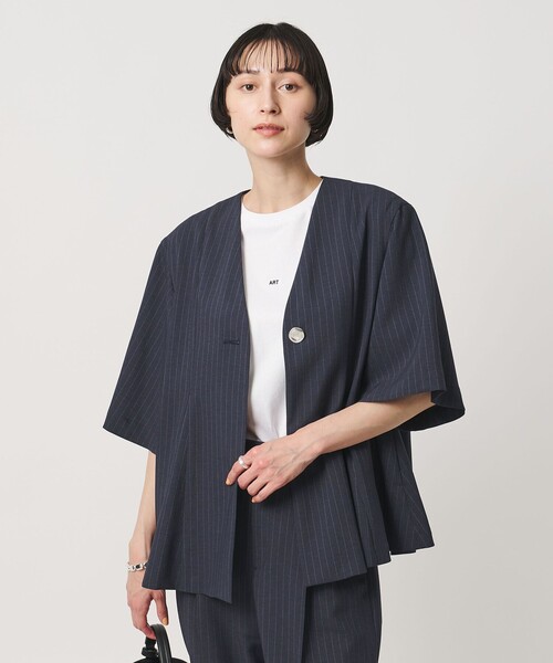UNITED ARROWS（ユナイテッドアローズ）の「Spiree ストライプ ブラウス ‐ウォッシャブル‐（シャツ/ブラウス・レディース・その他7/その他2・FREE）」の6枚目の写真