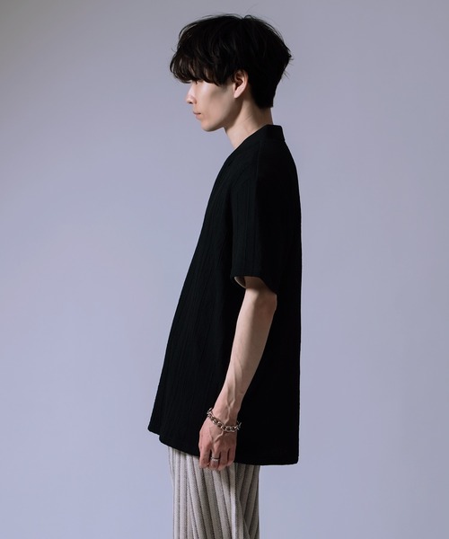 improves(インプローブス)の「ケーブルジャガード ポロシャツ(ポロシャツ・メンズ・ホワイト/ブラック・LARGE/MEDIUM)」の8枚目の写真