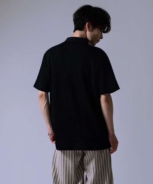 improves(インプローブス)の「ケーブルジャガード ポロシャツ(ポロシャツ・メンズ・ホワイト/ブラック・LARGE/MEDIUM)」の9枚目の写真