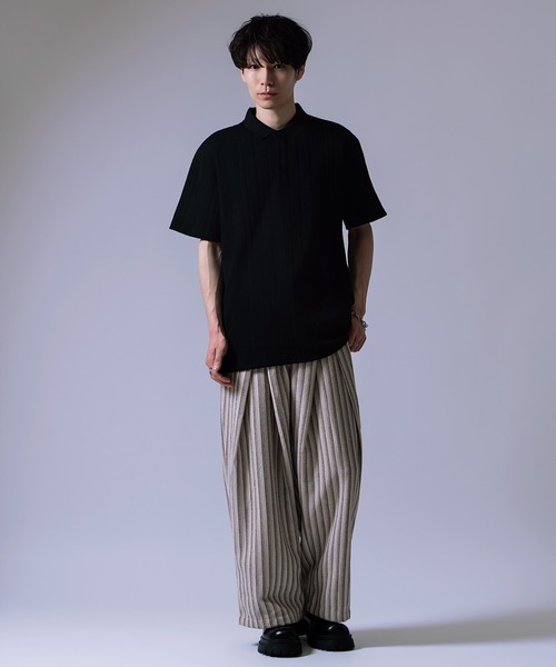improves(インプローブス)の「ケーブルジャガード ポロシャツ(ポロシャツ・メンズ・ホワイト/ブラック・LARGE/MEDIUM)」の10枚目の写真