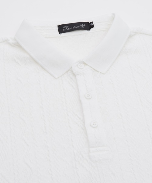improves(インプローブス)の「ケーブルジャガード ポロシャツ(ポロシャツ・メンズ・ホワイト/ブラック・LARGE/MEDIUM)」の12枚目の写真