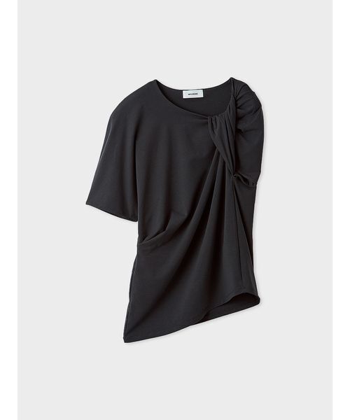 MIESROHE(ミースロエ)の「【洗える・持続冷感】【ICEDFABRIC+R】ツイストプルオーバー(Tシャツ/カットソー・レディース・ダークグレー/ライム/ホワイト・F)」の20枚目の写真