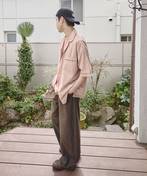 niko and...(ニコアンド)の「ストライプパジャマシャツ(シャツ/ブラウス・メンズ・サックスブルー/グレー/ベージュ・MEDIUM/LARGE)」の9枚目の写真