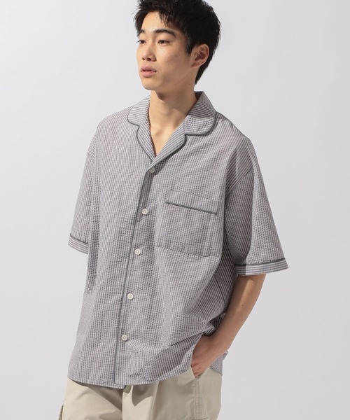 niko and...(ニコアンド)の「ストライプパジャマシャツ(シャツ/ブラウス・メンズ・サックスブルー/グレー/ベージュ・MEDIUM/LARGE)」の20枚目の写真