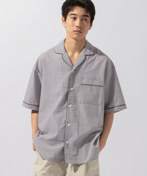 niko and...(ニコアンド)の「ストライプパジャマシャツ(シャツ/ブラウス・メンズ・サックスブルー/グレー/ベージュ・MEDIUM/LARGE)」の21枚目の写真
