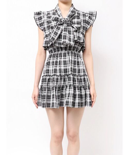 jouetie(ジュエティ)の「フリルスリーブミニワンピース 夏服(ワンピース・レディース・ブラウン/レッド/ブラック・FREE)」の20枚目の写真